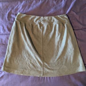 Suede Mini Skirt